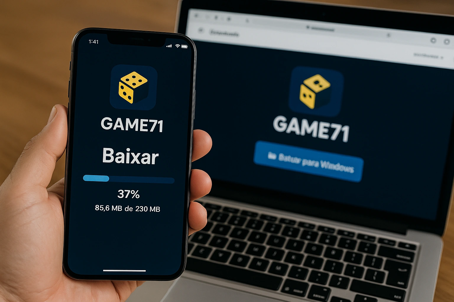 Baixar o GAME71 Cassino App