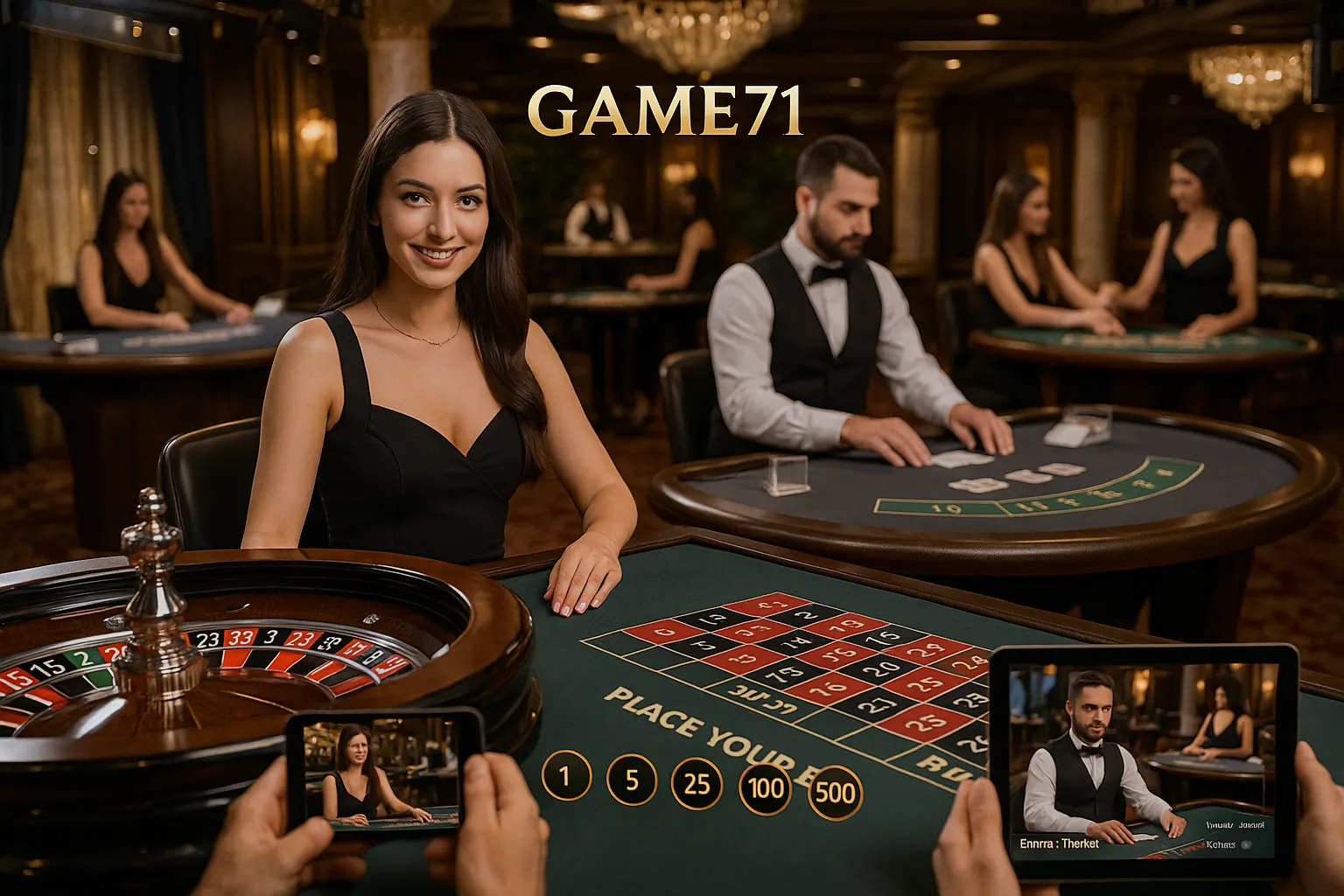 O GAME71 Live Casino lança promoções regularmente