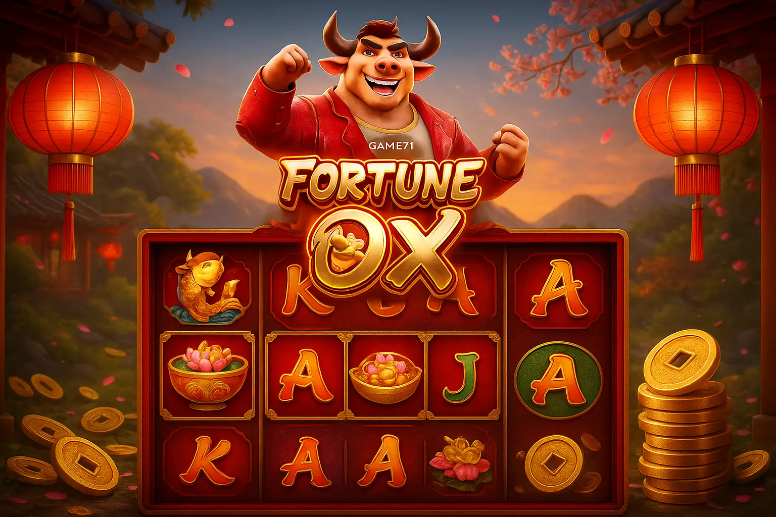 Fortune Ox no GAME71 - Aposte Agora e Reivindique Seus Ganhos