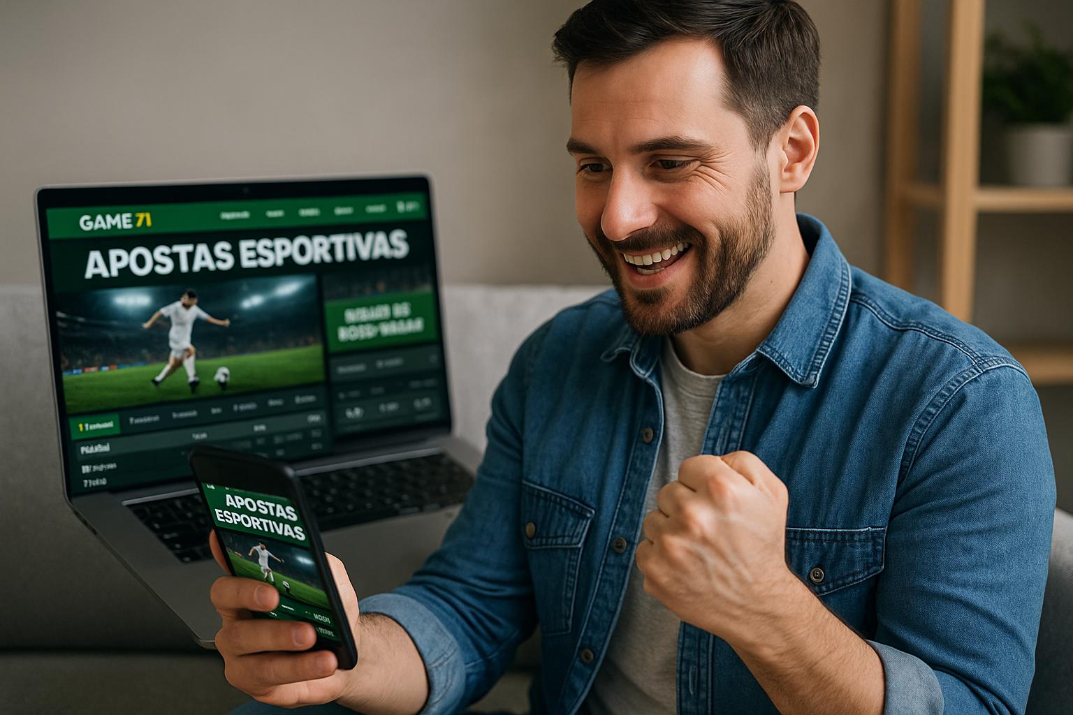 Apostas esportivas no cassino online GAME71