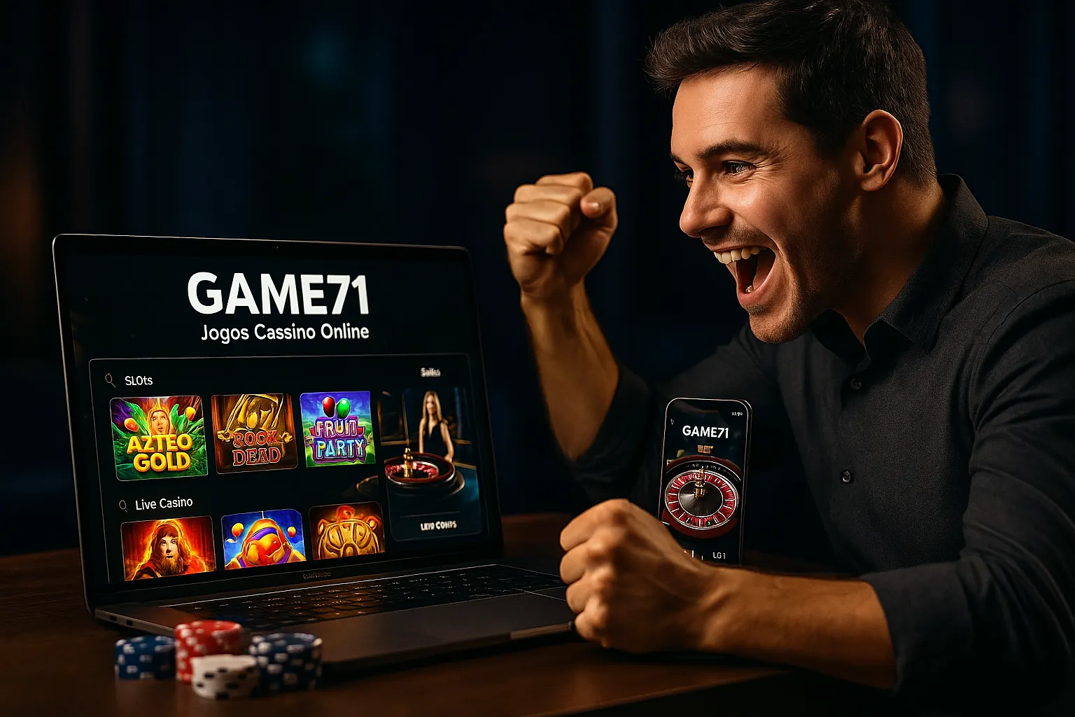 Jogos de cassino online inovadores e emocionantes na GAME71